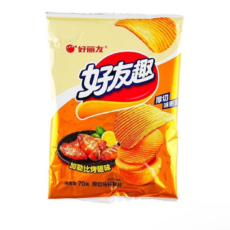 ThickCut Potato Chips Caribbean Grill Wings Flavor 70 g