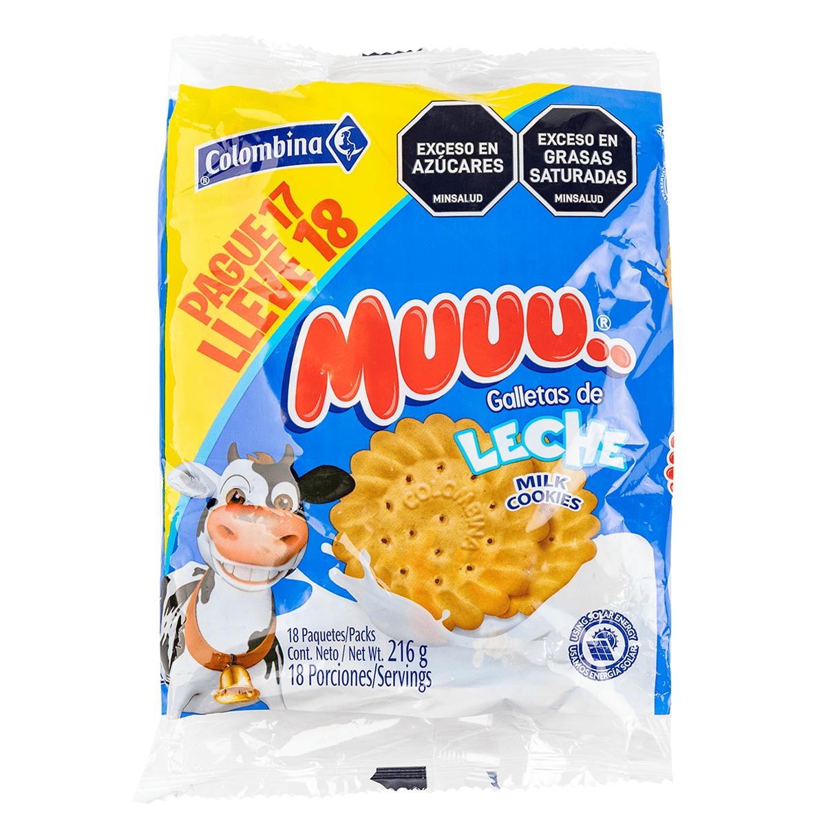 Muuu Milk Cookies x18units 216 g