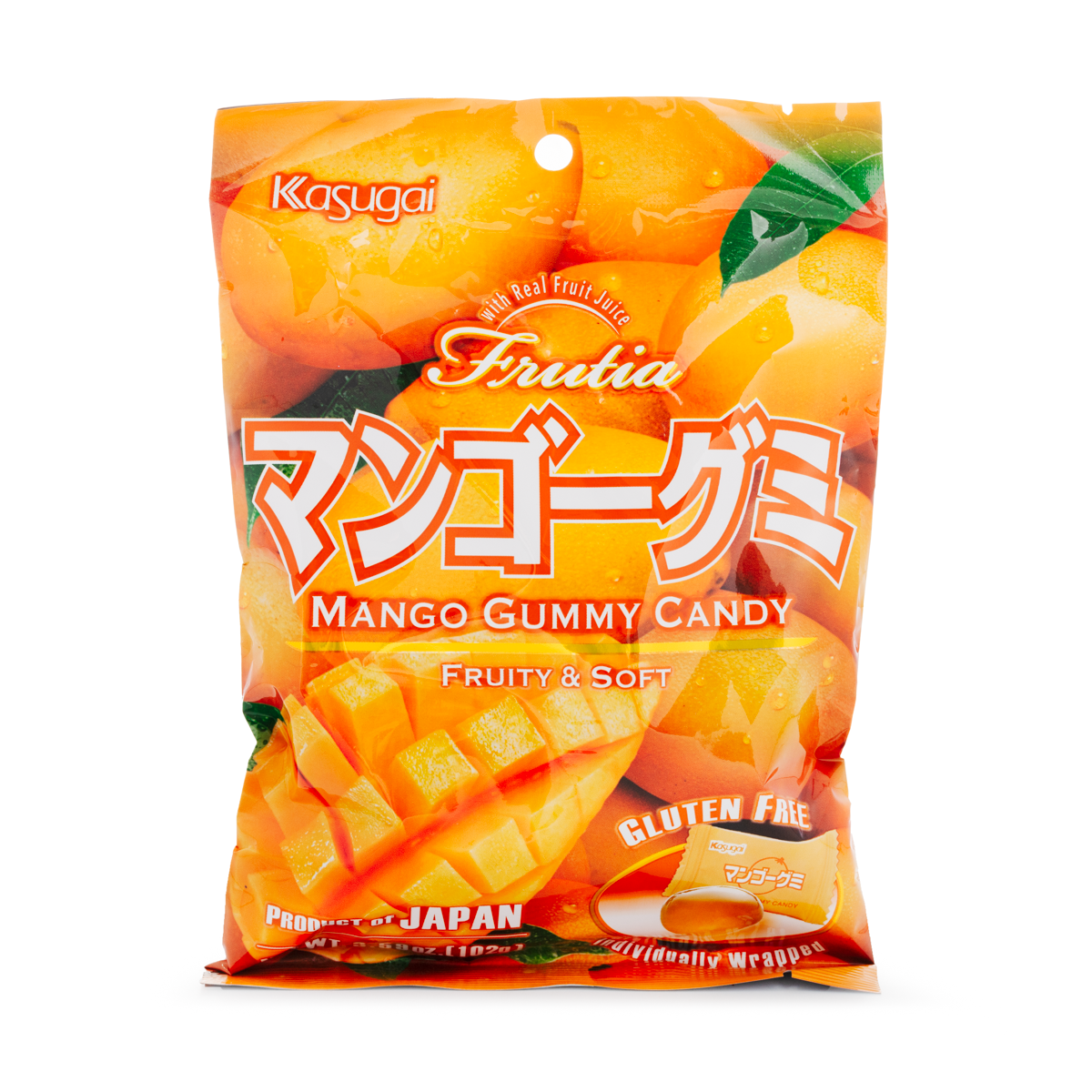 Kasugai Frutia Gummy Mango Flavor 3.59 oz