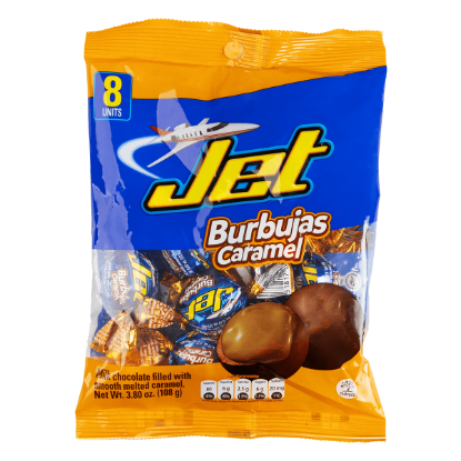 Jet Burbujas Caramel 8units 108 g