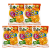 Gummy Candy Orange Flavor 5 Bags Per Pack 100 g