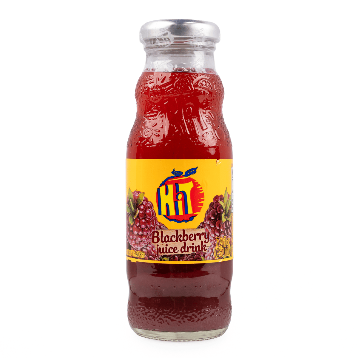 Hit Blackberry Juice Drink Glass 237 ml