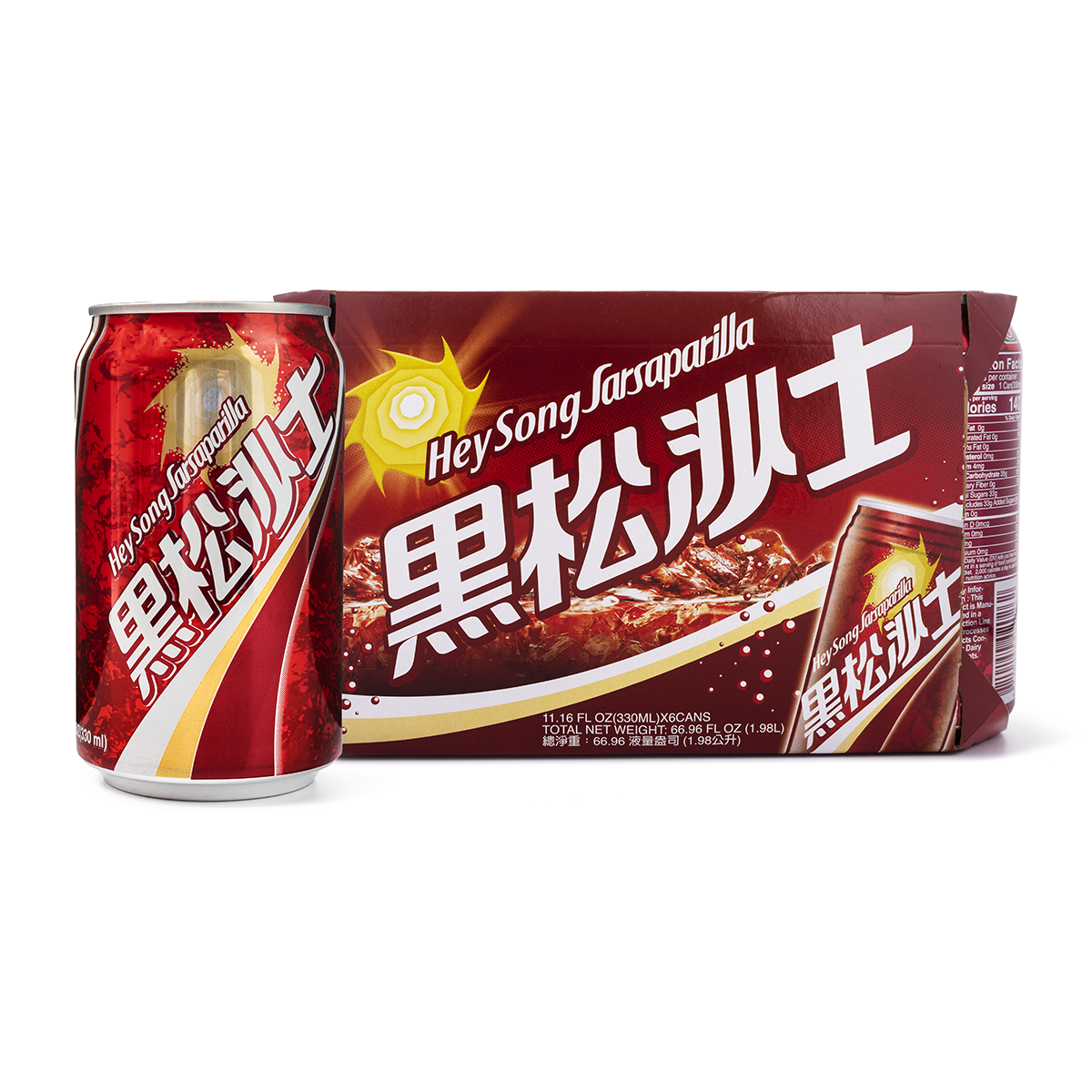 Hey Song Sarsaparilla Soda 330 ml*6 cans