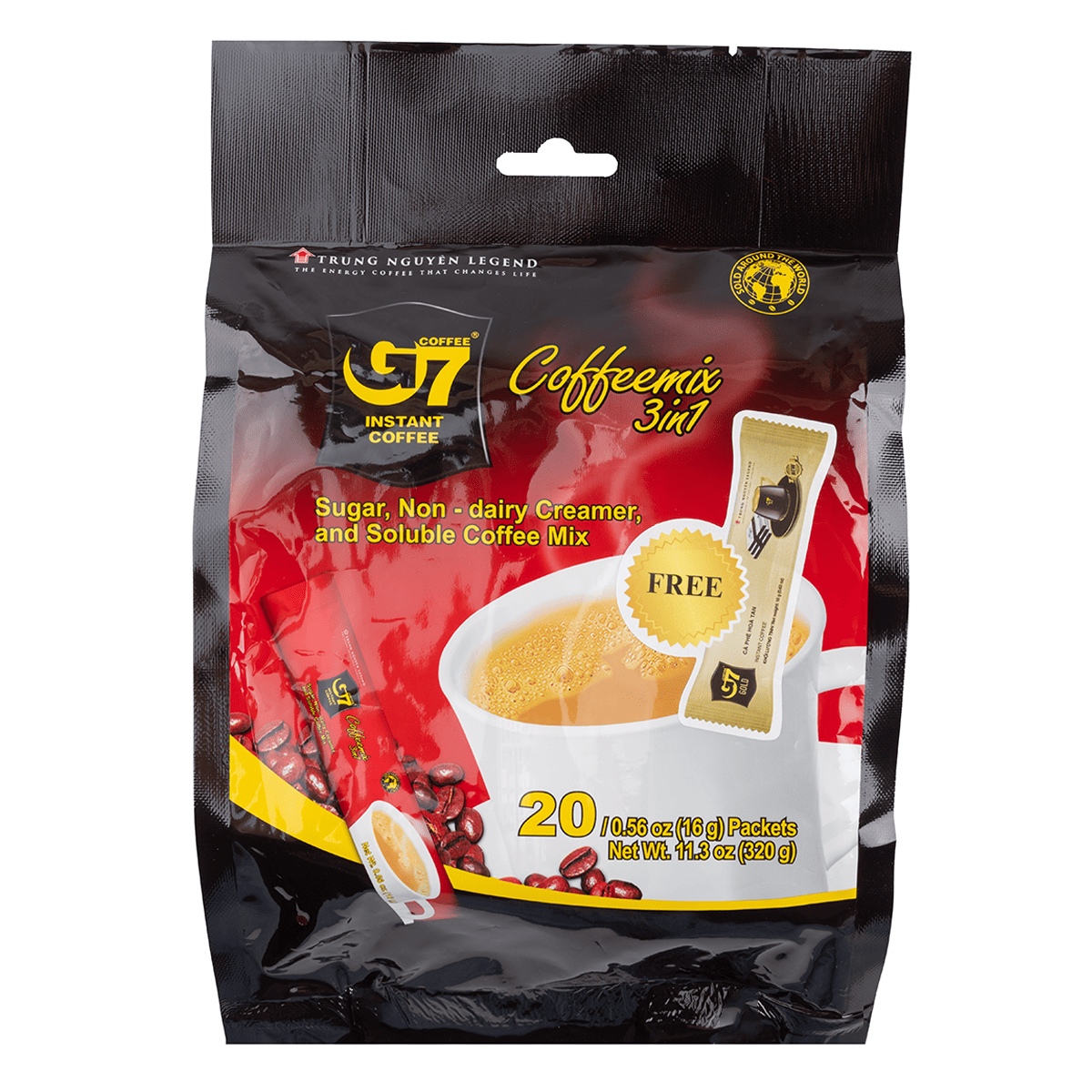 G7 3 in 1 Coffee 20 sachets 0.56 oz*20 pack