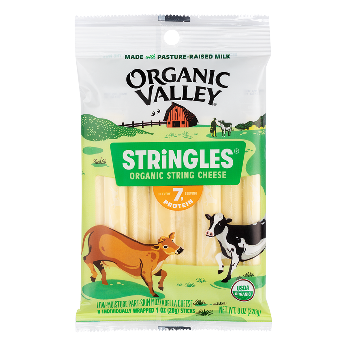 Organic Valley Mozzarella Stringles String Cheese 6 oz
