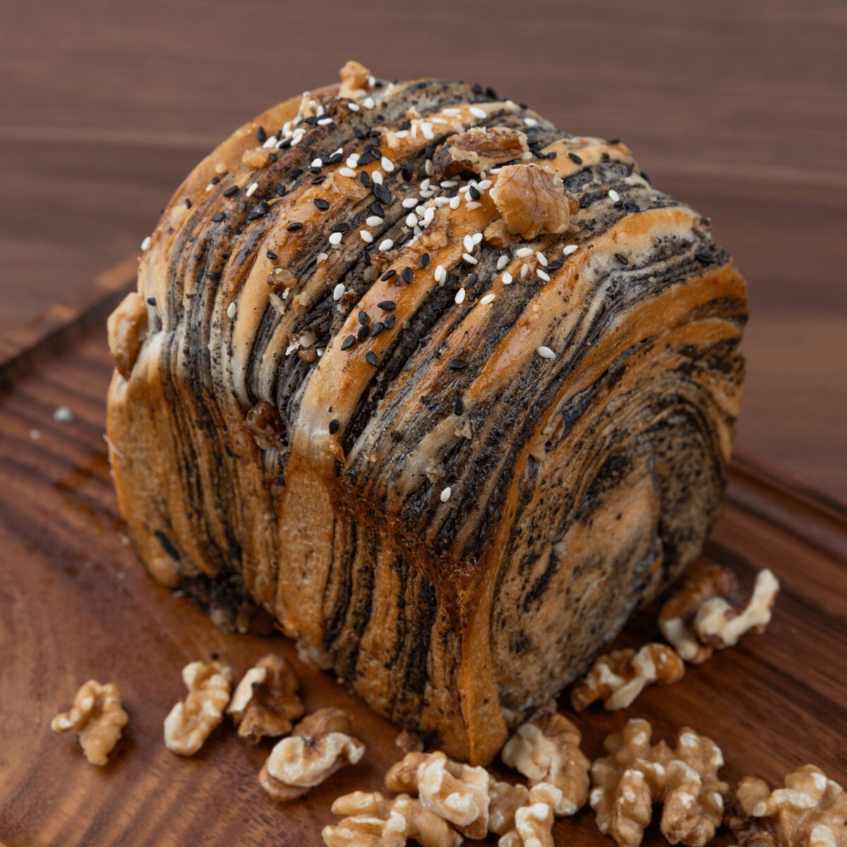 Black Sesame Milk Toast Uncut 1 each