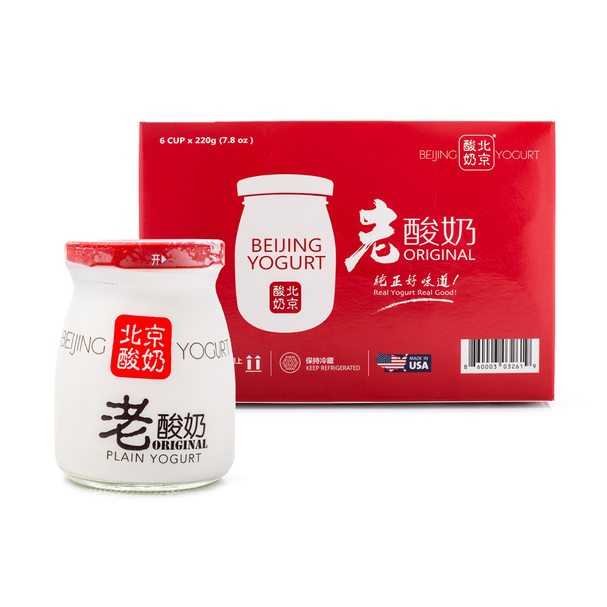 Beijing Original Plain Yogurt 7.8 oz*6 bottles