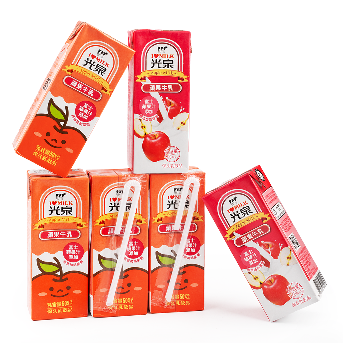 KuangChuan Apple Milk 200 ml*6 boxes