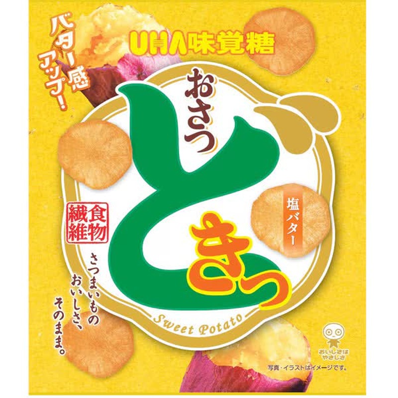 UHA Mikakuto Osatsu Doki Salted Butter 65g 1 each