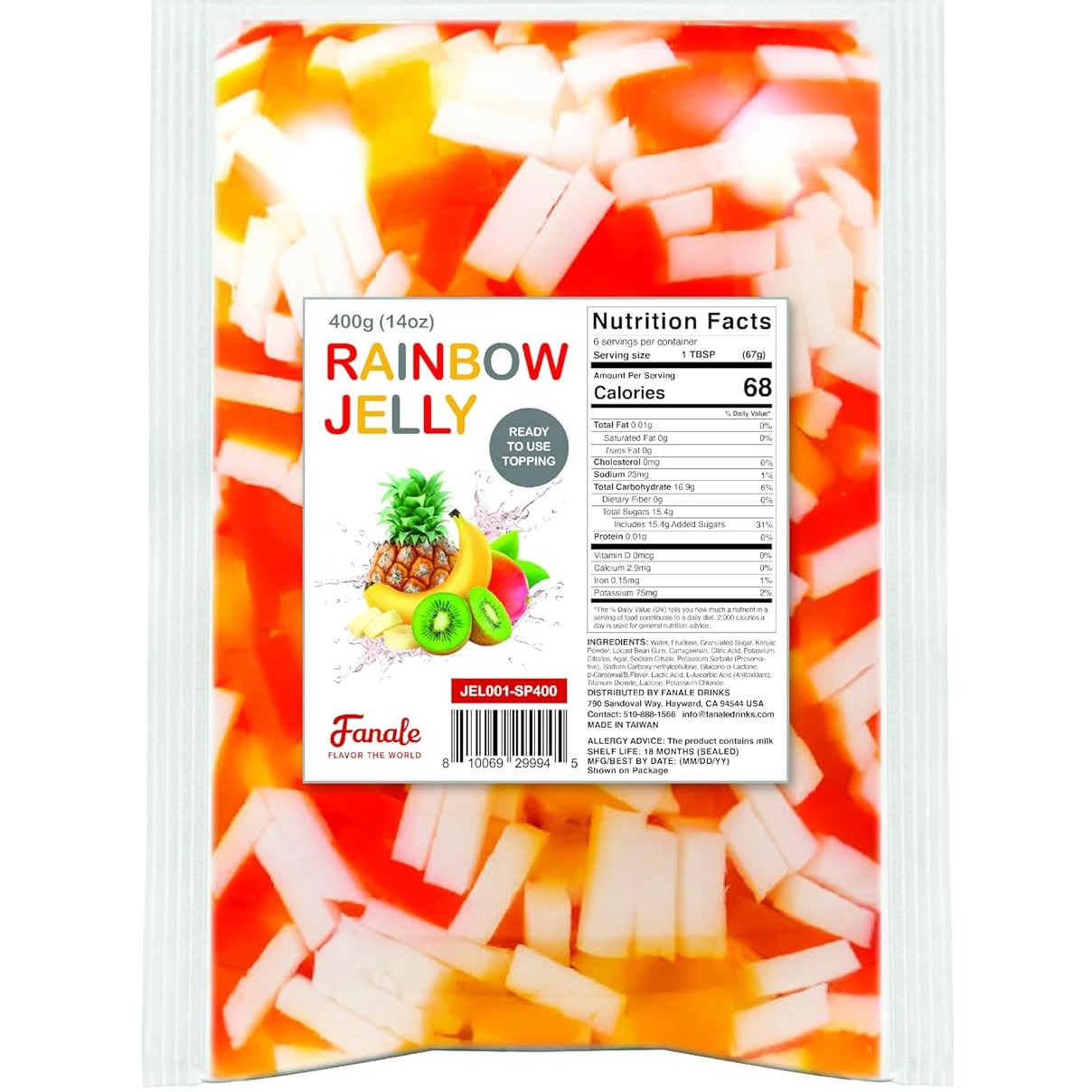 Rainbow Konjac Jelly 400 g