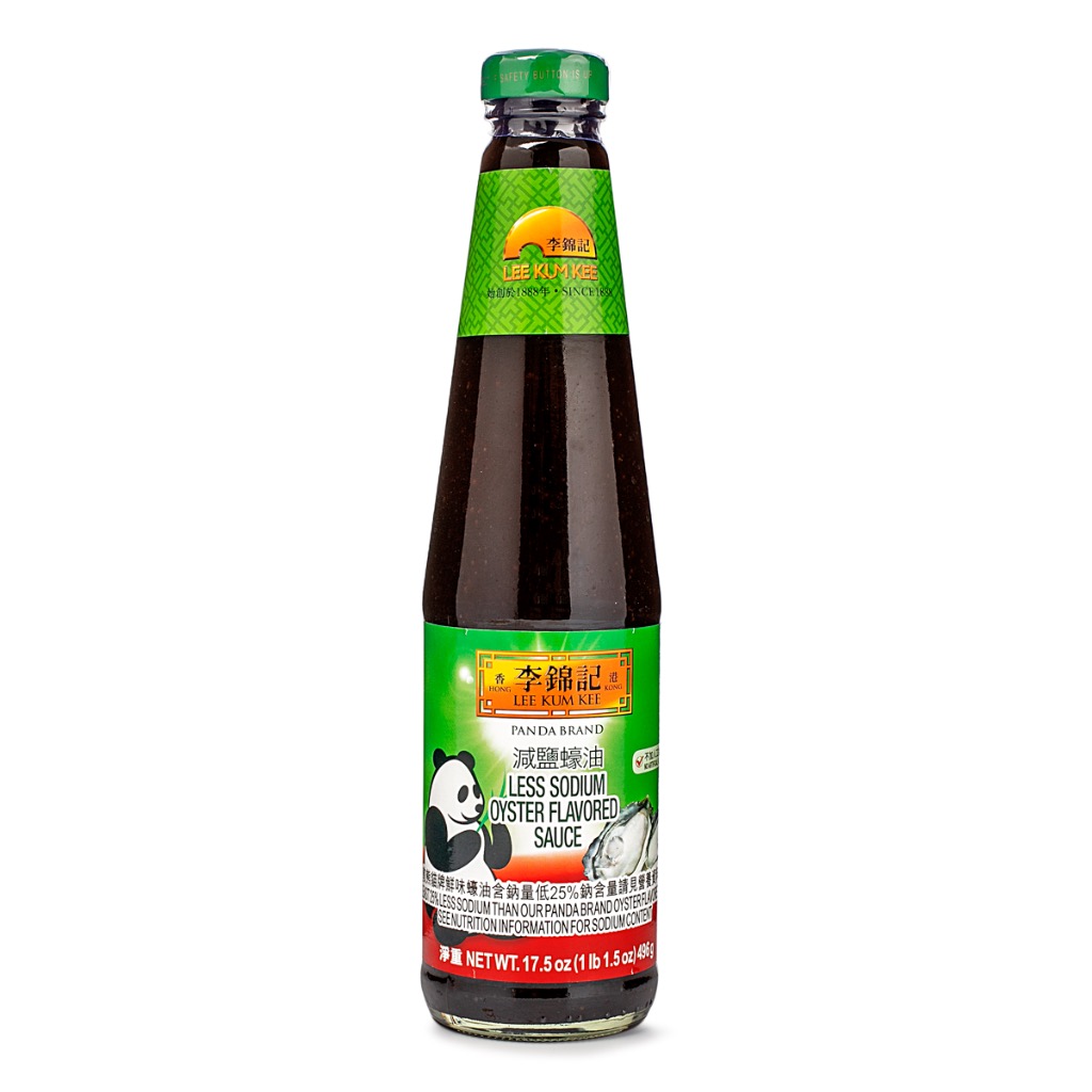 Lee Kum Kee Panda Oyster Sauce, Less Sodium 17.5 oz