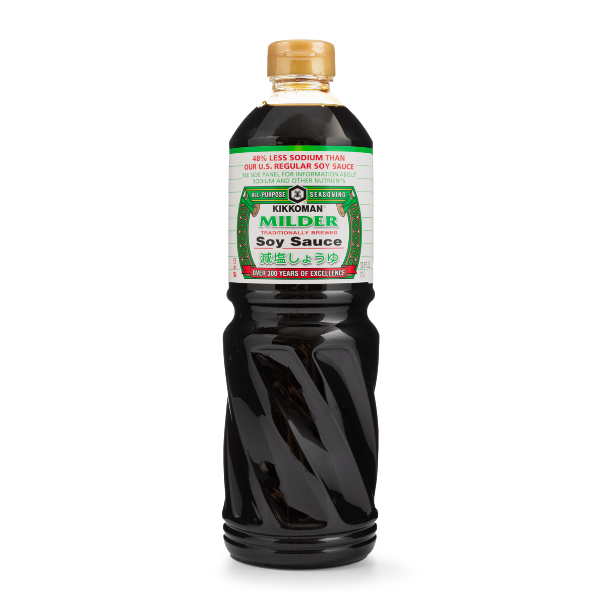 Kikkoman Soy Sauce Less Sodium 1000 ml