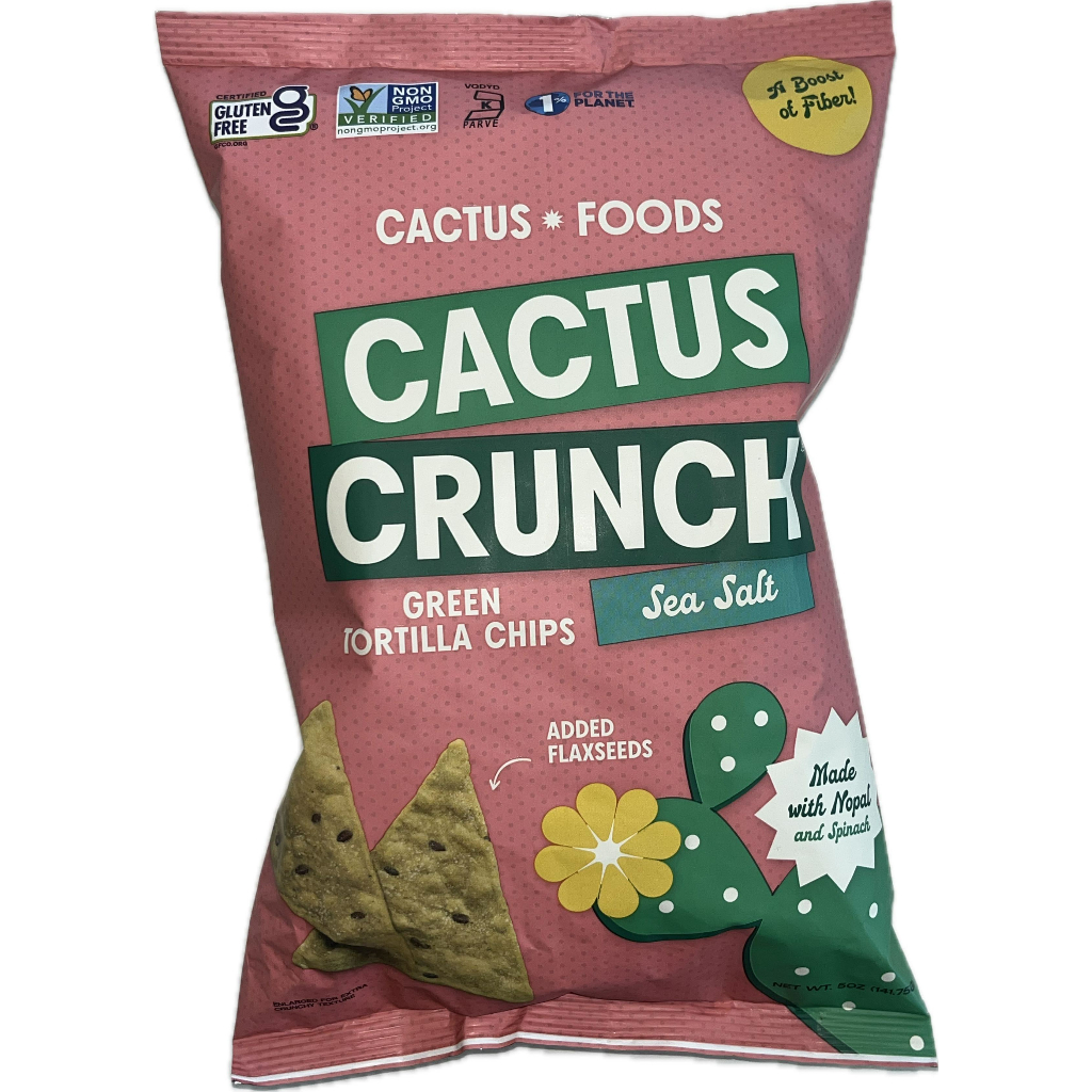 Cactus Crunch Green Tortilla Chips Sea Salt 5 oz